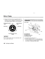 Предварительный просмотр 110 страницы Honda 2002 XR100R Owner'S Manual