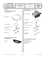 Honda 2003-2005 PILOT Installation Instructions Manual предпросмотр