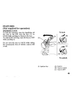 Предварительный просмотр 57 страницы Honda 2003 CB900F Owner'S Manual