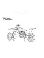 Предварительный просмотр 3 страницы Honda 2003 CRF150F Owner'S Manual