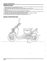 Предварительный просмотр 2 страницы Honda 2003 NPS50 Ruckus Service Manual