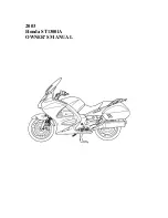 Предварительный просмотр 1 страницы Honda 2003 ST1300lA Owner'S Manual