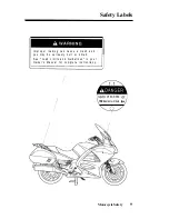 Предварительный просмотр 13 страницы Honda 2003 ST1300lA Owner'S Manual