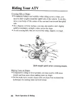 Preview for 74 page of Honda 2003 TRX250EX Sportrax 250EX Owner'S Manual