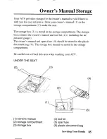 Preview for 93 page of Honda 2003 TRX250EX Sportrax 250EX Owner'S Manual