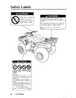 Предварительный просмотр 17 страницы Honda 2003 TRX250TE Fourtrax Recon ES Owner'S Manual