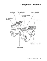 Предварительный просмотр 22 страницы Honda 2003 TRX250TE Fourtrax Recon ES Owner'S Manual