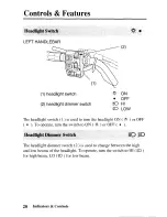 Предварительный просмотр 29 страницы Honda 2003 TRX250TE Fourtrax Recon ES Owner'S Manual