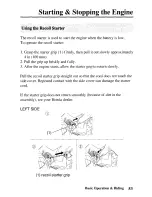 Предварительный просмотр 61 страницы Honda 2003 TRX250TE Fourtrax Recon ES Owner'S Manual