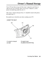 Предварительный просмотр 100 страницы Honda 2003 TRX250TE Fourtrax Recon ES Owner'S Manual