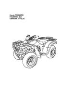 Preview for 3 page of Honda 2003 TRX350TM Fourtrax 350 Owner'S Manual