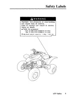 Предварительный просмотр 16 страницы Honda 2003 TRX400EX Sportrax Owner'S Manual