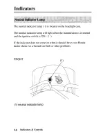 Предварительный просмотр 23 страницы Honda 2003 TRX400EX Sportrax Owner'S Manual