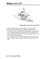 Предварительный просмотр 67 страницы Honda 2003 TRX400EX Sportrax Owner'S Manual