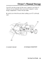 Предварительный просмотр 90 страницы Honda 2003 TRX400EX Sportrax Owner'S Manual