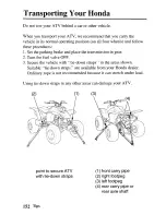 Предварительный просмотр 161 страницы Honda 2003 TRX400EX Sportrax Owner'S Manual