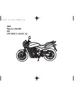 Предварительный просмотр 2 страницы Honda 2004 CB600F 599 Owner'S Manual