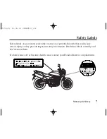 Предварительный просмотр 16 страницы Honda 2004 CB600F 599 Owner'S Manual