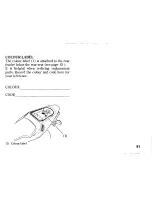 Предварительный просмотр 103 страницы Honda 2004 CBR600RR Owner'S Manual