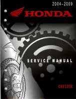 Предварительный просмотр 1 страницы Honda 2004 CRF250R Service Manual