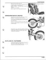 Предварительный просмотр 87 страницы Honda 2004 CRF250R Service Manual