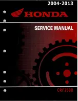 Предварительный просмотр 1 страницы Honda 2004 CRF250X Service Manual