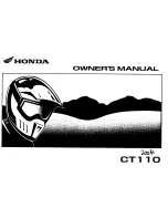 Honda 2004 CT110 Owner'S Manual предпросмотр