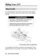 Предварительный просмотр 85 страницы Honda 2004 TRX350FM Owner'S Manual