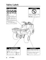 Preview for 17 page of Honda 2004 TRX350TM Fourtrax Owner'S Manual