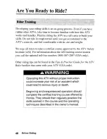 Preview for 49 page of Honda 2004 TRX350TM Fourtrax Owner'S Manual