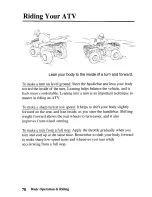 Preview for 79 page of Honda 2004 TRX350TM Fourtrax Owner'S Manual