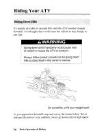 Preview for 85 page of Honda 2004 TRX350TM Fourtrax Owner'S Manual