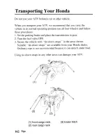 Preview for 171 page of Honda 2004 TRX350TM Fourtrax Owner'S Manual