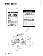 Предварительный просмотр 15 страницы Honda 2004 TRX400EX Sportrax400EX Owner'S Manual