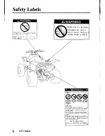 Предварительный просмотр 17 страницы Honda 2004 TRX400EX Sportrax400EX Owner'S Manual