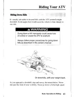 Предварительный просмотр 70 страницы Honda 2004 TRX400EX Sportrax400EX Owner'S Manual