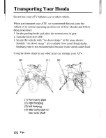 Предварительный просмотр 160 страницы Honda 2004 TRX400EX Sportrax400EX Owner'S Manual