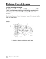 Предварительный просмотр 190 страницы Honda 2004 TRX400EX Sportrax400EX Owner'S Manual