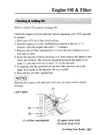 Preview for 116 page of Honda 2004 TRX450FE Fourtrax Foreman FE Owner'S Manual