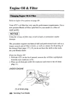 Preview for 117 page of Honda 2004 TRX450FE Fourtrax Foreman FE Owner'S Manual