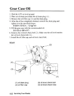 Preview for 121 page of Honda 2004 TRX450FE Fourtrax Foreman FE Owner'S Manual