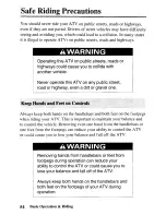 Preview for 63 page of Honda 2004 TRX450FM Fourtrax Foreman Owner'S Manual