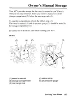 Preview for 106 page of Honda 2004 TRX450FM Fourtrax Foreman Owner'S Manual