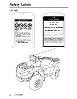 Предварительный просмотр 15 страницы Honda 2004 TRX650FA Fourtrax Rincon Owner'S Manual