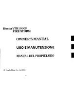 Предварительный просмотр 3 страницы Honda 2004 VTR1000F FireStorm Owner'S Manual