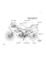 Предварительный просмотр 22 страницы Honda 2004 VTR1000F FireStorm Owner'S Manual