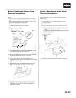 Preview for 1495 page of Honda 2005 Accord Hybrid Service Manual