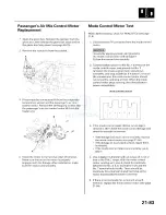 Preview for 1653 page of Honda 2005 Accord Hybrid Service Manual