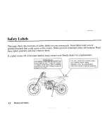 Предварительный просмотр 22 страницы Honda 2005 CRF80F Owner'S Manual