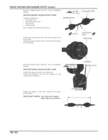 Предварительный просмотр 303 страницы Honda 2005 FOURTRAX FOREMAN TRX500 FE Service Manual